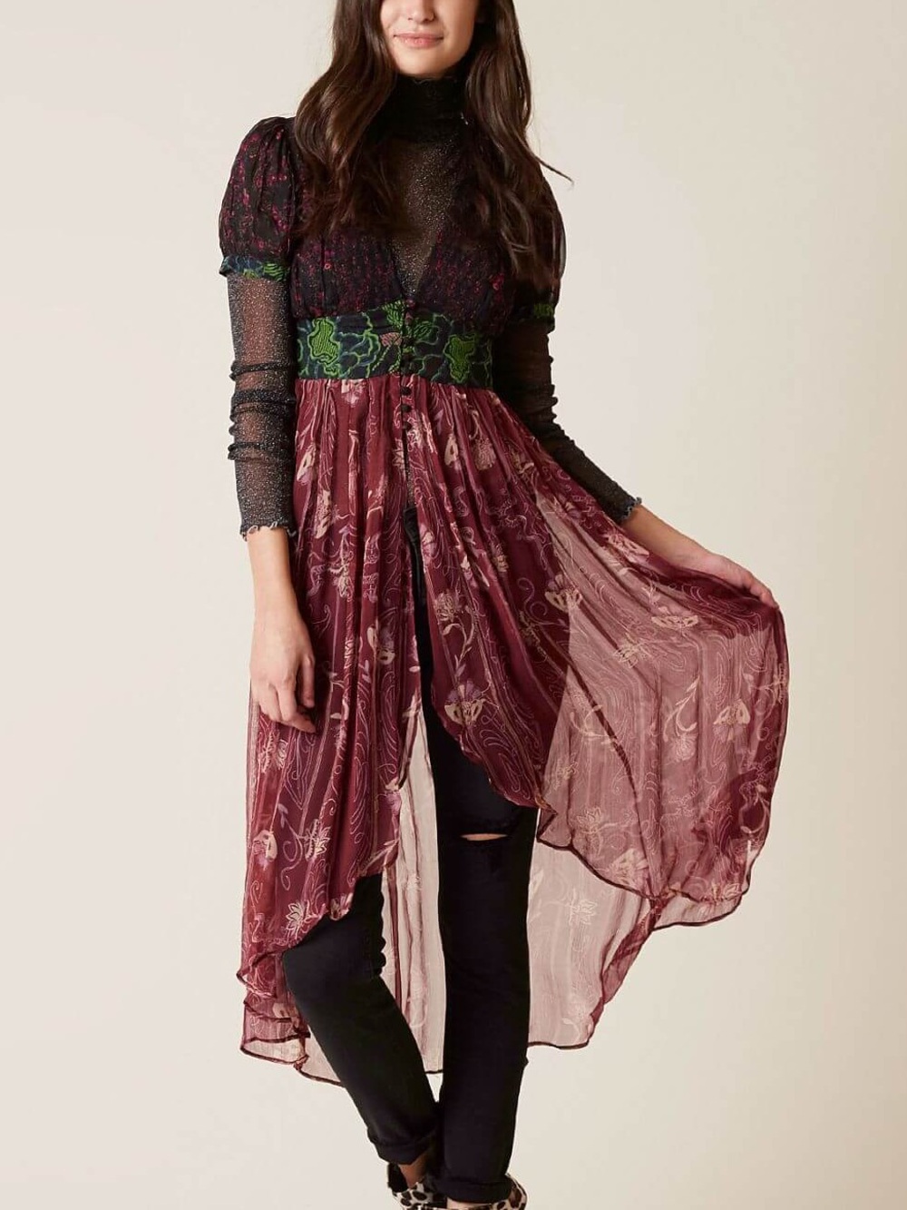 Free People Daisy Fields Maxi Top